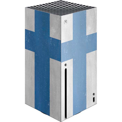 Finland Flag Distressed Xbox Series X Skins